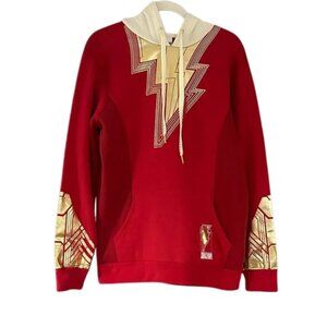 DC Comics Shazam! Fury Of The Gods Shazam Cosplay Red and Gold Hoodie